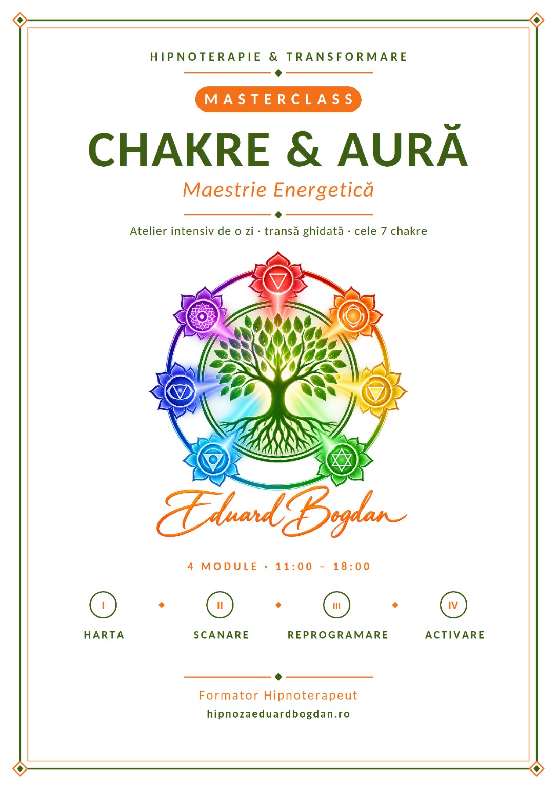 Coperta cărții Chakre și Aură – Maestrie Energetică, de Eduard Bogdan